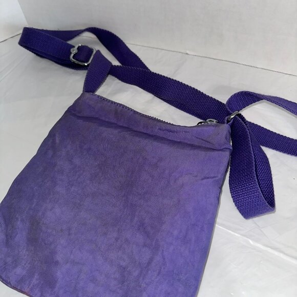 Kipling Purple Crossbody Shoulder Bag With Adjustable Strap & Zippered Pockets - Picture 4 of 6